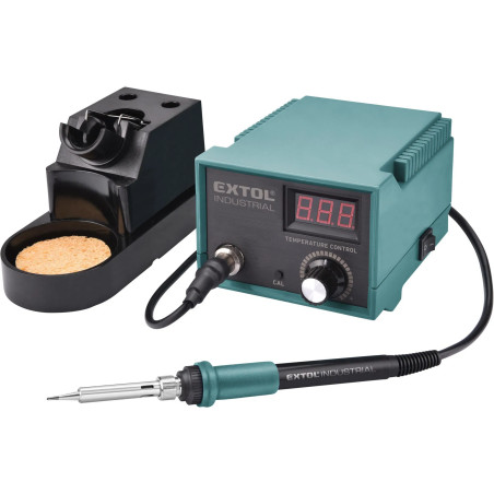 EXTOL INDUSTRIAL stanice pájecí s LCD a elektronickou regulací teploty a kalibrací, 8794520